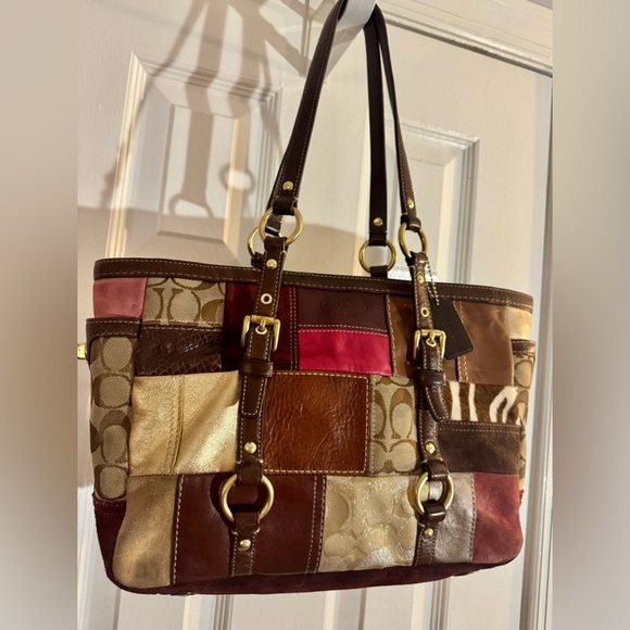 Coach Handbags - Vintage 2006 Coach Eva Patchwork Leather Tote Shoulder Bag Rare